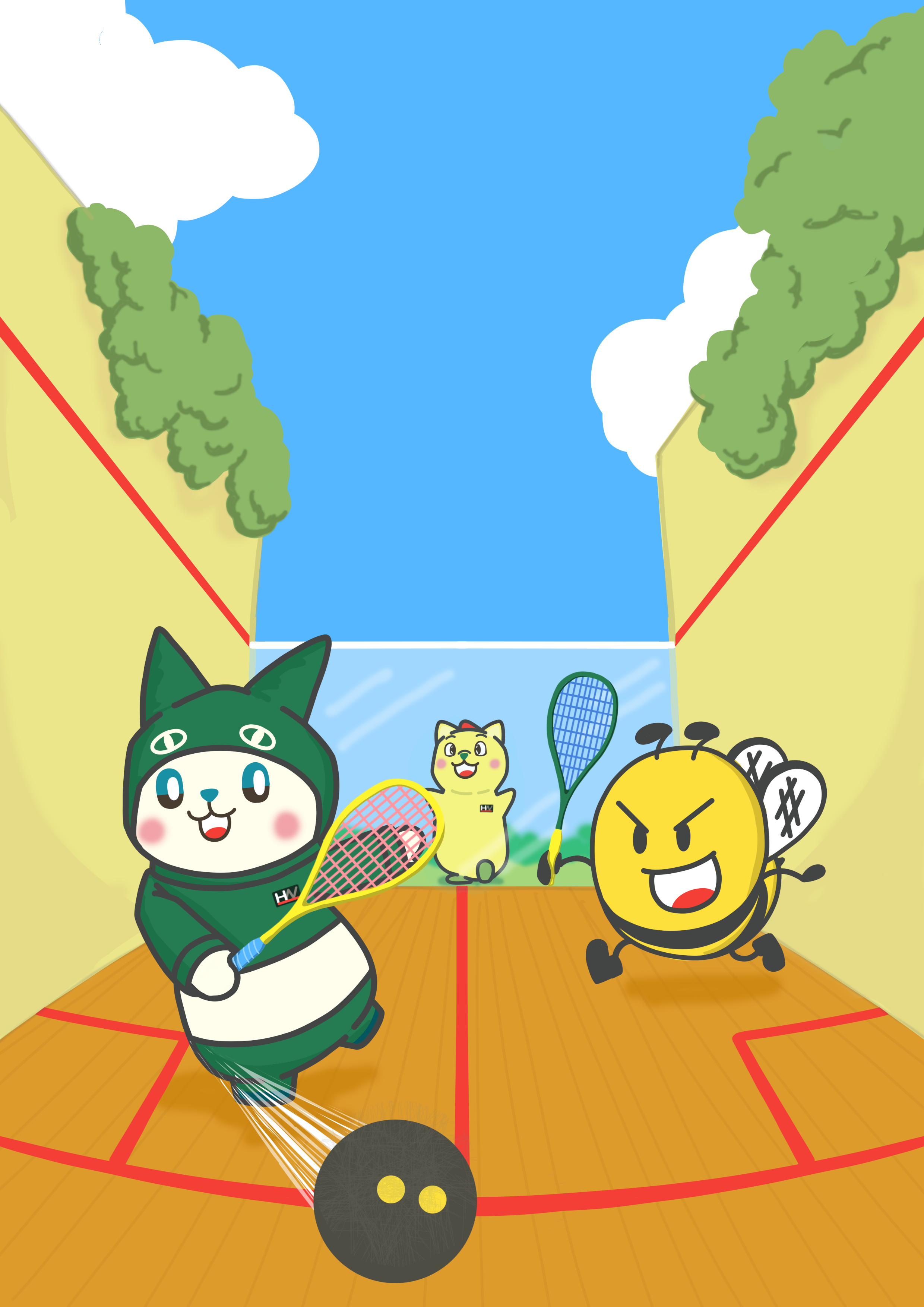 スカッシュチーム　Be-Winとゴールドパートナー契約のお知らせ